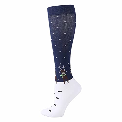 Hsternexy Kuschelsocken Weihnachten, Bunte Socken, Weihnachten Overknees Strümpfe Damen, Weihnachtssocken Damen, Lustige Socken Damen 35-43, Weihnachtenstrümpfe Thermo Weihnachten Legwarmers von Hsternexy