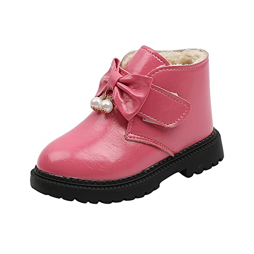 Hsternexy Mädchen-Stiefel-36, Kinder Winterschuhe Gefüttert Schneestiefel Trekkingschuhe Stiefeletten Mädchen Bequem Boots Winterstiefel für Jungen Leicht Wanderschuhe Barfussschuhe rutschfest von Hsternexy