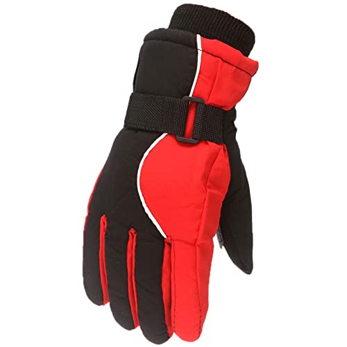 Hsternexy Skihandschuhe Kinder Wasserdicht, Thermo-Fleece Handschuhe Fahrradhandschuhe Anti-Rutsch Warme Fäustlinge Winter Schneehandschuhe Winterhandschuhe Für Jungen Und Mädchen von Hsternexy