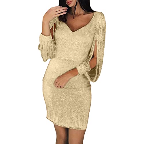 Pailettenkleider Für Damen, Glitzerkleid Damen Eng Elegant Silvester Kleid Partykleid Damen Pailletten Kleider Langarm Festlich Party Abendkleider Ballkleid Sexy Sparkly Festtagskleidung Sequin Dress Pailettenkleider Für Damen, Glitzerkleid Damen Eng Elegant Silvester Kleid Partykleid Damen Pailletten Kleider Langarm Festlich Party Abendkleider Ballkleid Sexy Sparkly Festtagskleidung Sequin Dress von Hsternexy
