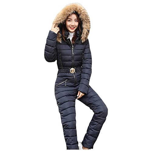 Ski Set Damen, Skianzug Damen 2 Teilig Beige, Black Friday,Schneeanzüge Damen Einteiler Warme Skianzug Damen Schneeanzug Skibekleidung Winteranzug Ski Set Schneeoverall Skioverall Winter Jumpsuit @ von Hsternexy