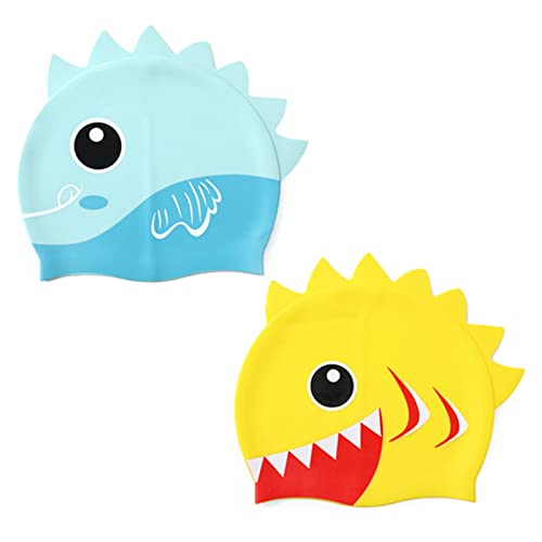 2 Stück Dinosaurier Badekappe, Schwimmmütze Kinder, Hochwertige Silikon Badekappe, Bademütze, Weich Reinem Silikon Badekappe, Kinder Schwimm Mütze, für Jungen und Mädchen 2 Stück Dinosaurier Badekappe, Schwimmmütze Kinder, Hochwertige Silikon Badekappe, Bademütze, Weich Reinem Silikon Badekappe, Kinder Schwimm Mütze, für Jungen und Mädchen von Hsupez