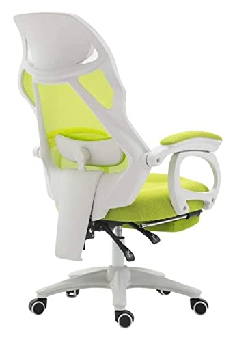 HuAnGaF Office Chair E-Sports Chair Desk Ergonomic Swivel Chair Computer Chair Lift Reclining Office Chair Foot Massage Chair Chair (Color : Green) Needed Comfortable Anniversary von HuAnGaF