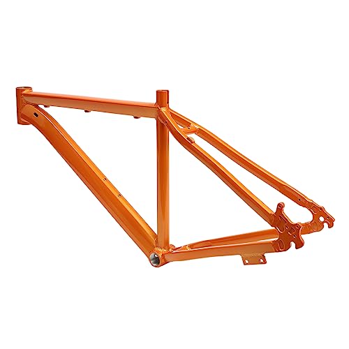 HuKaiL 26 Zoll Mountainbike Rahmen, Fahrrad Rahmen Aluminiumlegierung bis 120KG, Fahrradrahmen mit Light - Fixed Gear und Internes Verdrahtungs, Fahrrad Rahmen Zubehör für 26-in Mountainbike, Orange HuKaiL 26 Zoll Mountainbike Rahmen, Fahrrad Rahmen Aluminiumlegierung bis 120KG, Fahrradrahmen mit Light - Fixed Gear und Internes Verdrahtungs, Fahrrad Rahmen Zubehör für 26-in Mountainbike, Orange von HuKaiL