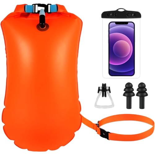 Swim Bubble, Trockensack Boje Schwimmen Aufblasbare, Aufblasbare Schwimmen Boje und Trockensack, 20L Trockensack Boje Schwimmen Aufblasbare mit Wasserdichter Handytasche Swim Bubble, Trockensack Boje Schwimmen Aufblasbare, Aufblasbare Schwimmen Boje und Trockensack, 20L Trockensack Boje Schwimmen Aufblasbare mit Wasserdichter Handytasche von Huahuanghui