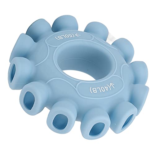 Grip Circle Trainer, Double Strength Exercise Grip Ring Trainer Silikon Zum Klettern für Übungen (hellblau) von Huairdum