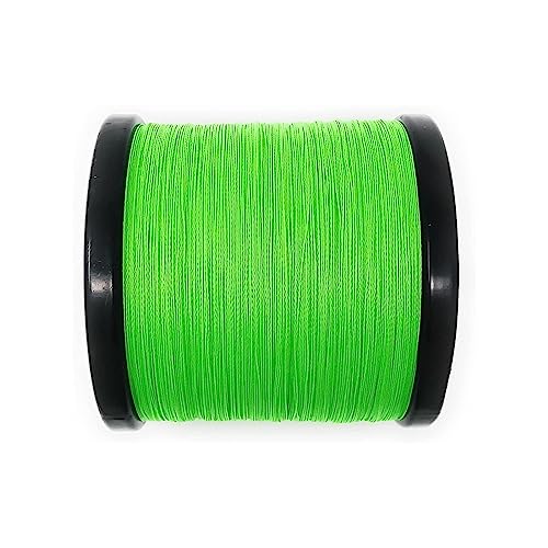 Angelschnur Angeldraht 4 Fäden PE-Angelschnur, geflochten, 18–88 LB, Glatte Multifilament-Angelschnur, super langlebig Angelschnur Salzwasser(Green,3000m-1.0-0.165mm) von Huangj-0527