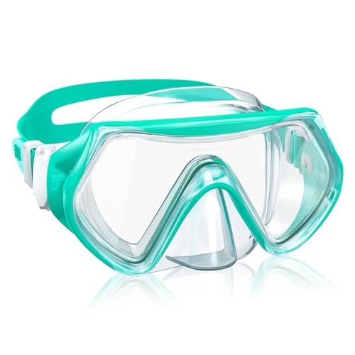 Huanmin Schnorchelmaske Kinder, Schwimmbrille Kinder 3-6 Jahre, Diving Mask Snorkeling Mask Kinder, Tauchmaske Schnorchelmaske180°Panorama HD Anti Nebel Anti-Leck für Jungen Mädchen Jugendliche von Huanmin