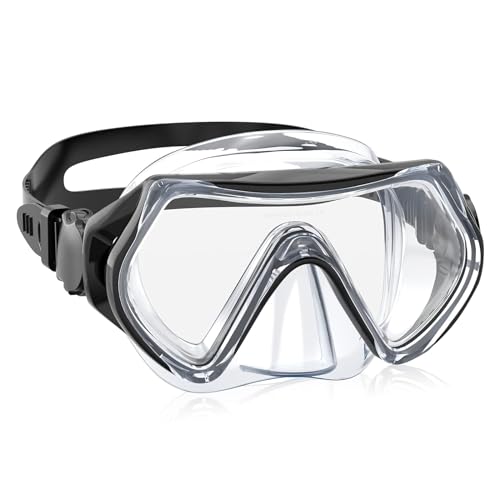 Huanmin Schnorchelmaske Kinder, Schwimmbrille Kinder 3-6 Jahre, Diving Mask Snorkeling Mask Kinder, Tauchmaske Schnorchelmaske180°Panorama HD Anti Nebel Anti-Leck für Jungen Mädchen Jugendliche von Huanmin