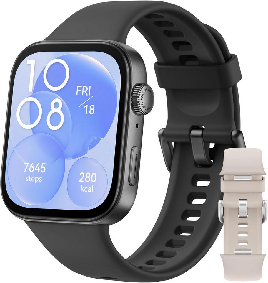 Huawei FIT 3 Aluminum Case AMOLED-Display, Bis zu 10 Tage Akkulaufzeit Smartwatch (1.82 Zoll, Android / iOS), mit Bluetooth Anrufe, GPS Gesundheits&Fitness-Management von Huawei