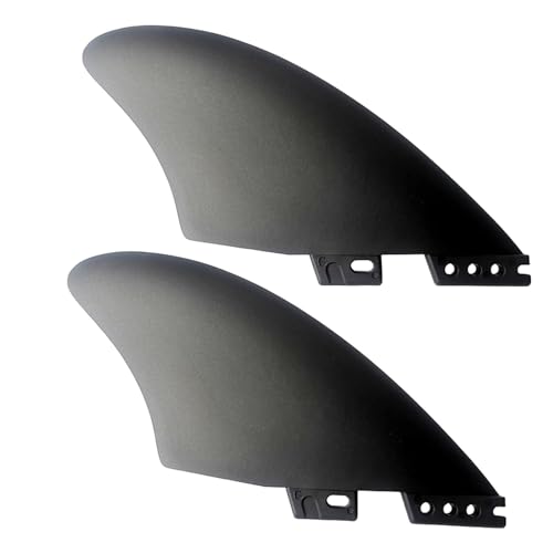 Huayeex Surfboard Longboard Tail Fin, Surfboard 2 Fin Set - Flexible Longboard-Flossen, PVC-Surf-Watershed-Finne,Kompakte, verschleißfeste Paddleboard-Ersatzflosse. Stand-up-Paddleboard-Flosse von Huayeex