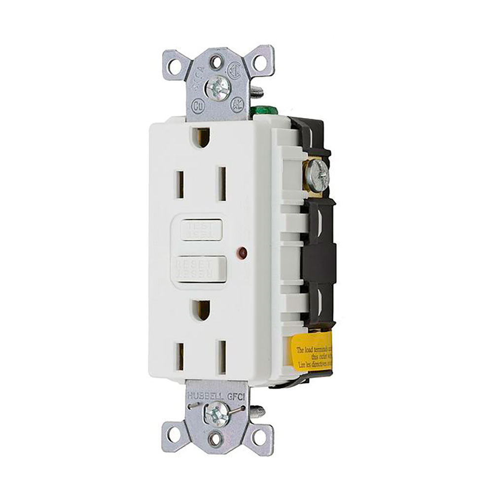 Hubbell Gfci 125vc Duplex Receptacle 15a Silber Hubbell Gfci 125vc Duplex Receptacle 15a Silber von Hubbell