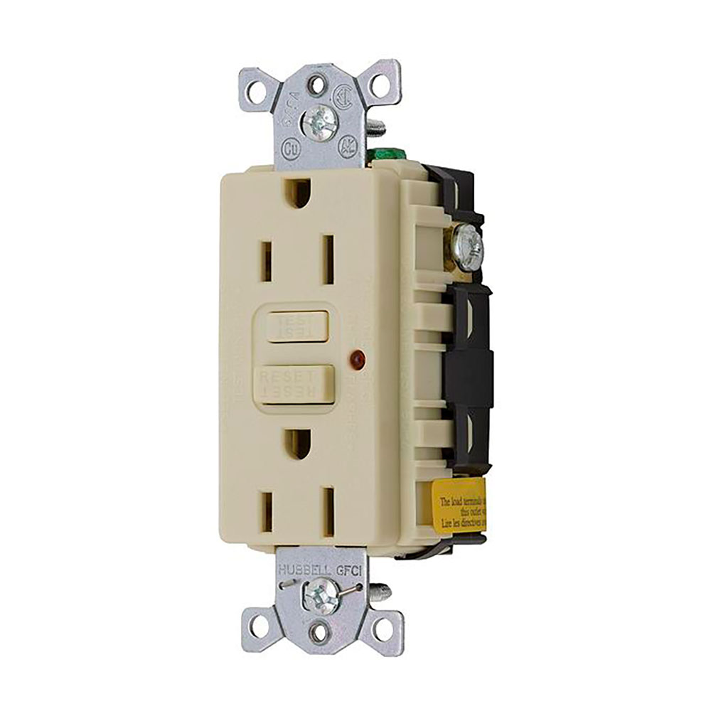 Hubbell Gfci 125vc Duplex Receptacle 15a Beige Hubbell Gfci 125vc Duplex Receptacle 15a Beige von Hubbell