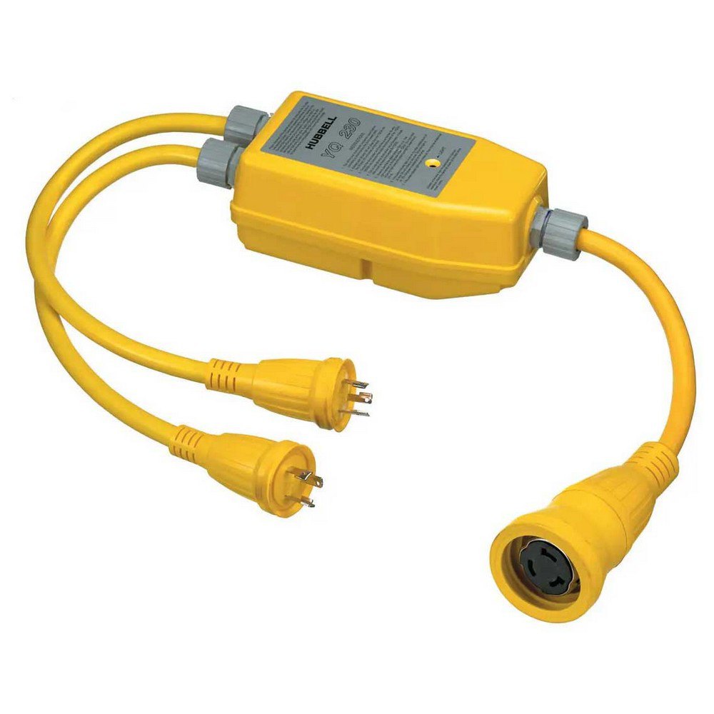 Hubbell Intelligent Y Adapter Female 125/to Male 50a 30a 250v Gelb Hubbell Intelligent Y Adapter Female 125/to Male 50a 30a 250v Gelb von Hubbell
