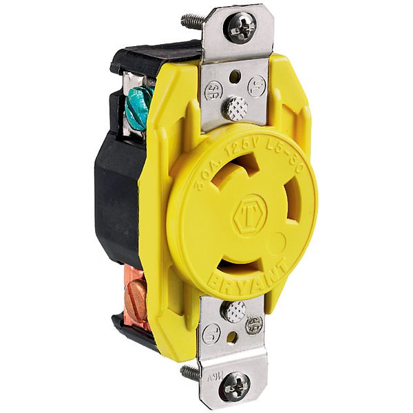 Hubbell Locking Receptacle 30a 125v Gelb Hubbell Locking Receptacle 30a 125v Gelb von Hubbell
