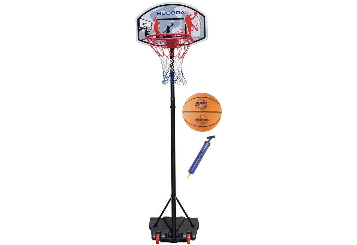 Hudora Basketballkorb 71570/655/6146 3er Set Basketballständer All Stars + Ball & Pumpe Hudora Basketballkorb 71570/655/6146 3er Set Basketballständer All Stars + Ball & Pumpe von Hudora