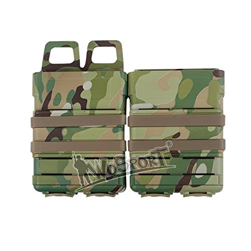 Tactical Camo Fast Mag 5.56 Medium Magazintasche Halter Befestigung Box Beutel für M4 MAG Polymer Multicolors von Huenco