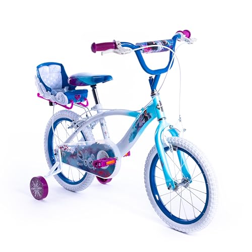 Huffy Babys (Mädchen) Bicicletta 16 Pollici Disney Frozen Luxury Zoll Fahrrad, hellblau von Huffy