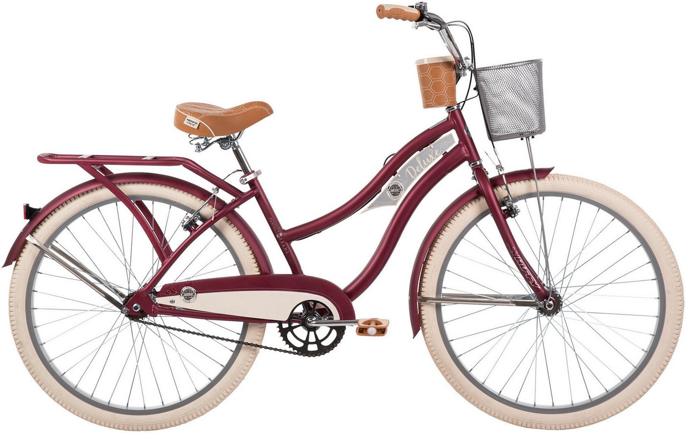 Huffy Cruiser Deluxe 26-Zoll Fahrrad, Rot von Huffy