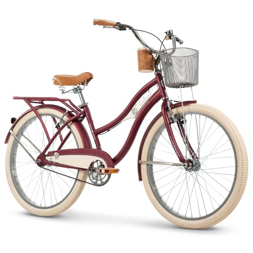 Huffy Deluxe Cruiser Damenfahrrad 26” - Dark Berry Huffy Deluxe Cruiser Damenfahrrad 26” - Dark Berry von Huffy