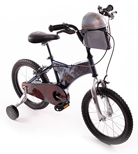 Huffy Jungen Star Wars Mandalorian Kinderfahrrad 16 Zoll, grau, 40,6 cm von Huffy