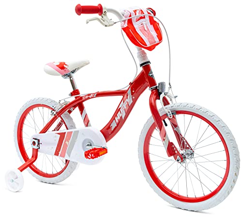 Huffy Mädchen Glimmer 18 Zoll Mädchenfahrrad Rot 6-8 Jahre Leichtes Schnellmontagerad + Stabilisatoren Bike, 45,7 cm Huffy Mädchen Glimmer 18 Zoll Mädchenfahrrad Rot 6-8 Jahre Leichtes Schnellmontagerad + Stabilisatoren Bike, 45,7 cm von Huffy