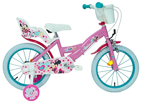 Huffy Mädchen Minnie 16 Zoll Fahrrad, Rose, 40,6 cm von Huffy