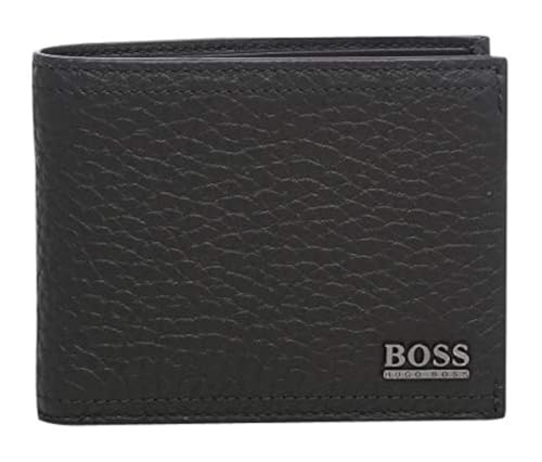 BOSS Herren Geldbörse Portmonee 100 % Leder in Schwarz Manprio von Hugo Boss