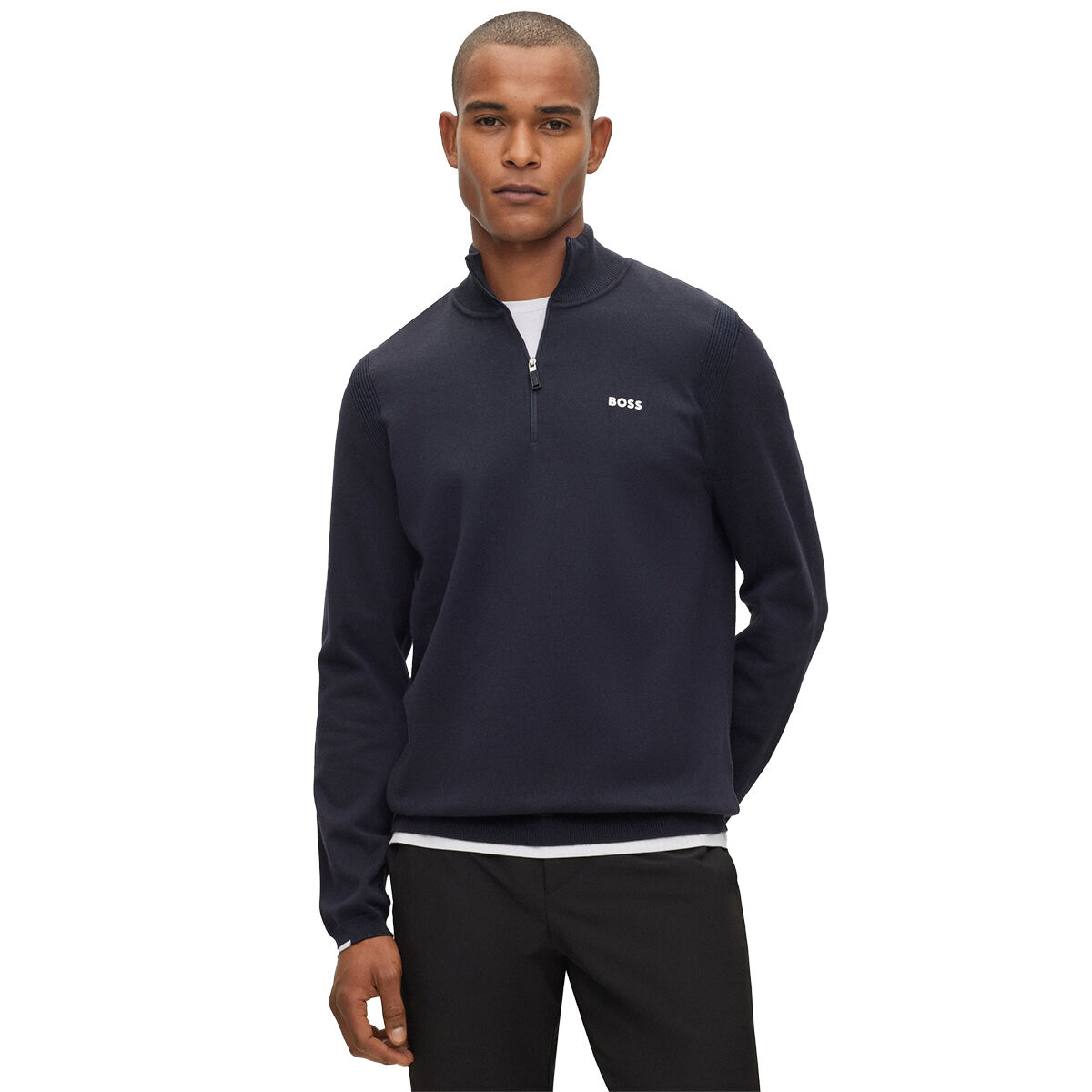 Hugo Boss Ever-X Half Zip Golf Midlayer, Mens, Dark blue, Large | American Golf von Hugo Boss