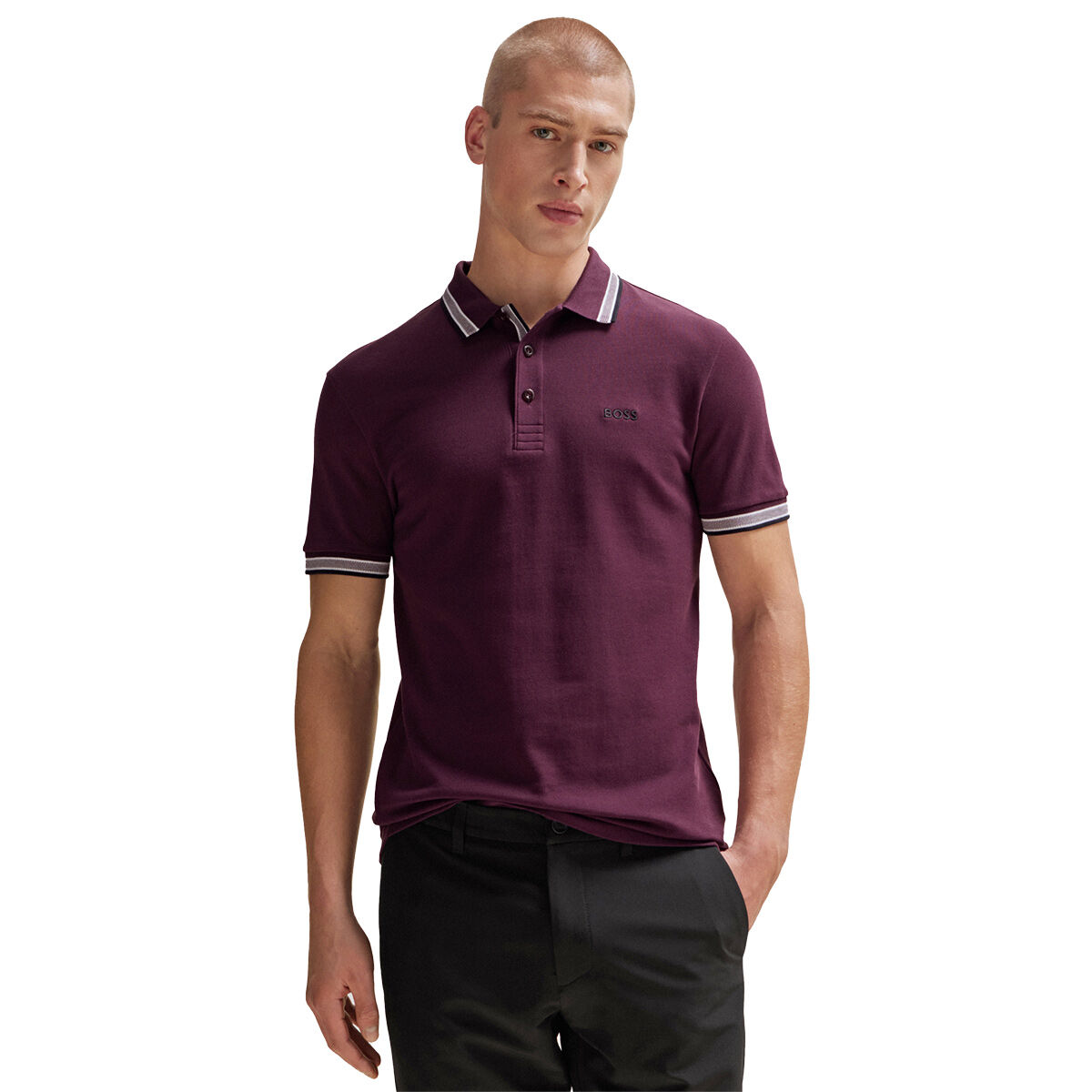Hugo Boss Men's Paddy Golf Polo Shirt, Mens, Barbosa pink, Small | American Golf von Hugo Boss