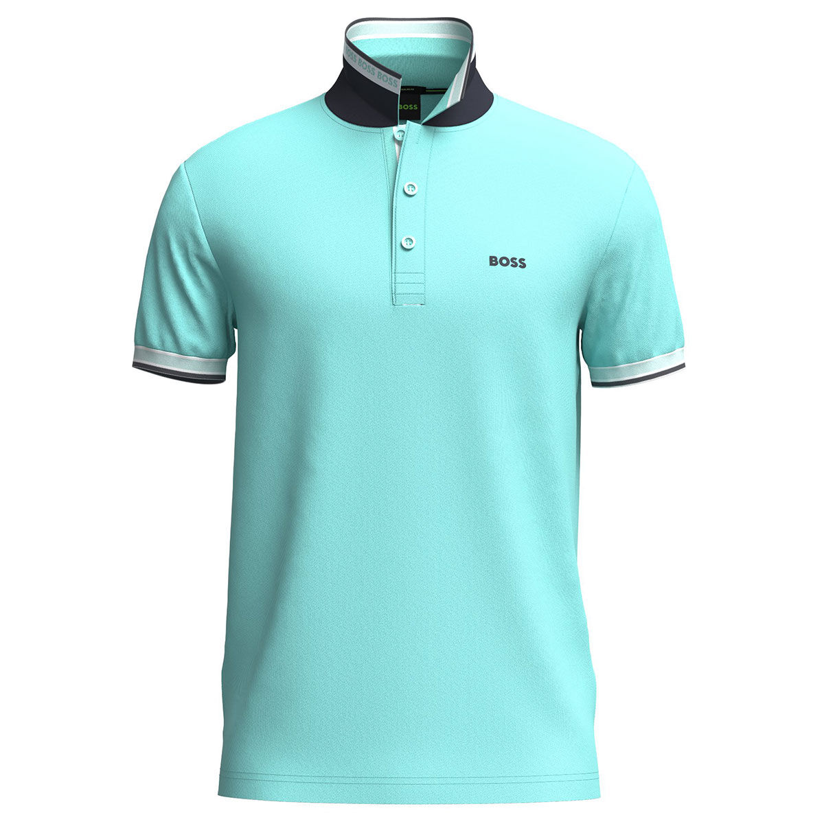 Hugo Boss Men's Paddy Golf Polo Shirt, Mens, Open green/black, Medium | American Golf von Hugo Boss