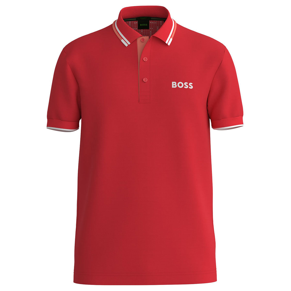 Hugo Boss Men's Paddy Pro Golf Polo Shirt, Mens, Power red, Large | American Golf von Hugo Boss