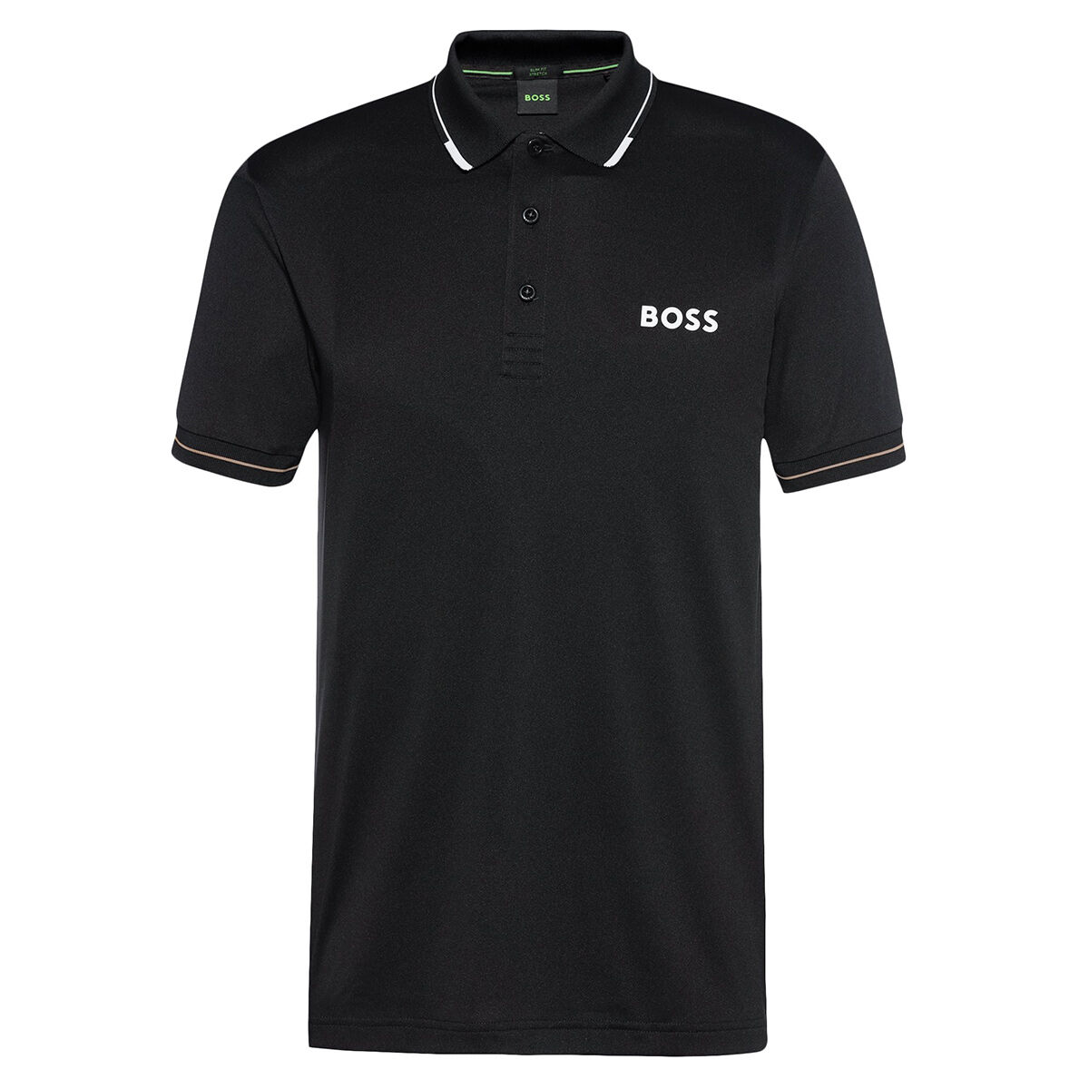 Hugo Boss Men's Paul Pro Golf Polo Shirt, Mens, Black, Medium | American Golf von Hugo Boss