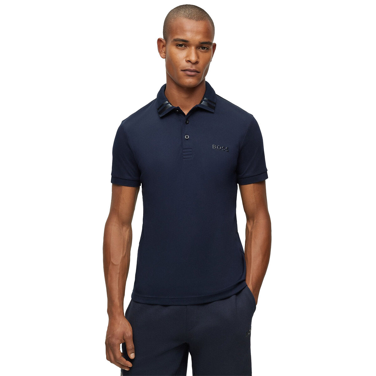 Hugo Boss Men's Philicular Golf Polo Shirt, Mens, Dark blue, Large | American Golf von Hugo Boss