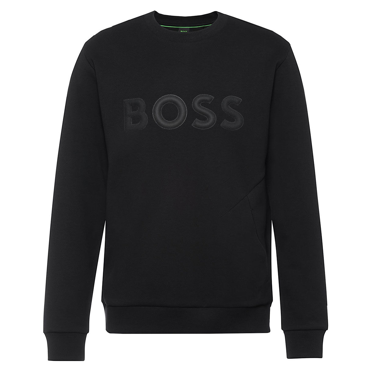 Hugo Boss Men's Salbo Crew Neck Golf Sweater, Mens, Black, Small | American Golf von Hugo Boss
