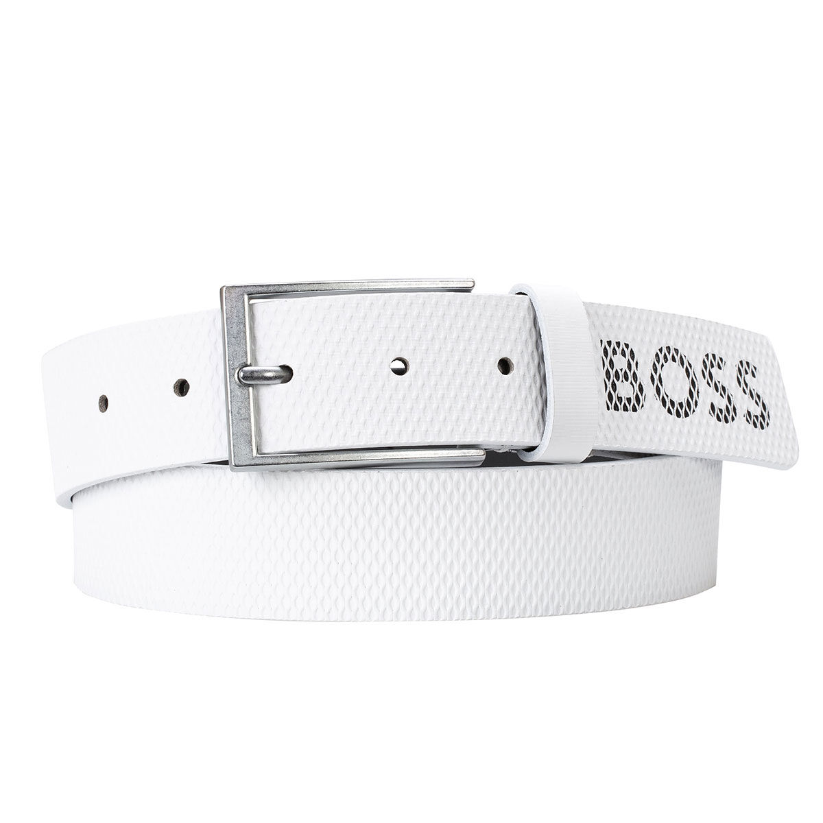 Hugo Boss Men's Tino Net Golf Belt, Mens, White, 85 cm | American Golf von Hugo Boss