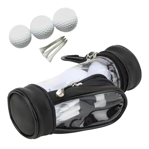 Hugsweet Golfballtasche,Golftasche - Golf-Tee-Aufbewahrungstasche - Multifunktionale Golf-Zubehörtasche, verschleißfester Golf-Zubehör-Organizer für Tees, Divot, Ballmarker von Hugsweet