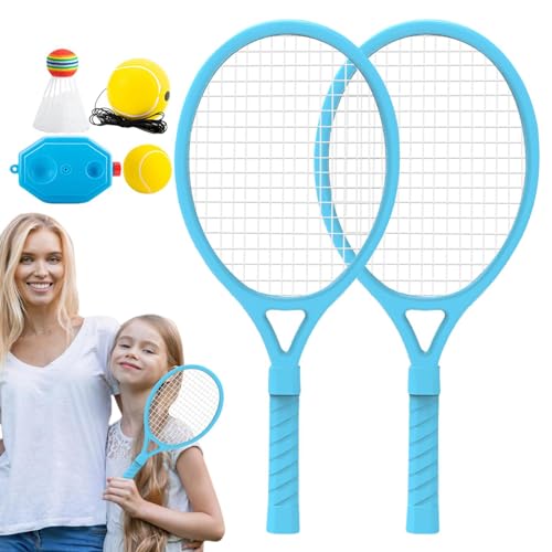 Hugsweet Tennis-Übungs-Rebounder, Tennistrainer für Kinder - String Ball Interaktives Tennistraining Rebound-Bälle | Leichte Übungsausrüstung, Eltern-Kind-Aktivitäten für Anfänger, Kinder von Hugsweet