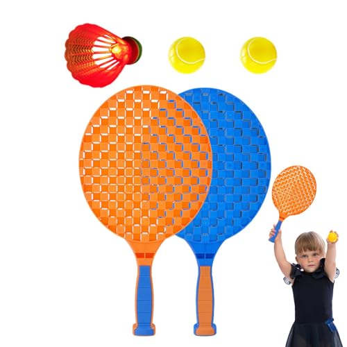 Hugsweet Tennisschläger-Set für Kinder,Kinder-Tennisschläger,Jugend-Tennisschläger-Sport - Kleinkind-Tennisschläger, interaktives Tennis-Set für Kinder, Outdoor-Indoor-Tennis-Sportspiele von Hugsweet