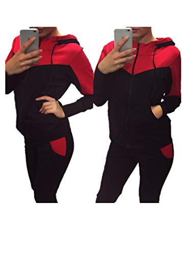 Langarm Sportanzug für Damen, Frauen Freizeitanzug Zweiteiler Traininganzug Jogginganzug Kapuzenpullover Lange Sporthose S Xbao Langarm Sportanzug für Damen, Frauen Freizeitanzug Zweiteiler Traininganzug Jogginganzug Kapuzenpullover Lange Sporthose S Xbao von Huizhouxiaobaodianzigongsi