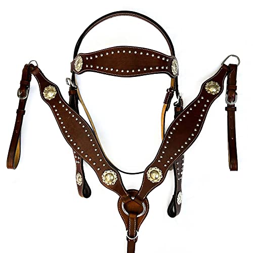 Hulara Top Grain Buff Leather Western Zaumzeug und Vorderzeug Set Headstall und Vorderzeug Western Tack Set Horse Chest Collar Western Zaumzeug Set Horse Headstall und Vorderzeug Hulara Top Grain Buff Leather Western Zaumzeug und Vorderzeug Set Headstall und Vorderzeug Western Tack Set Horse Chest Collar Western Zaumzeug Set Horse Headstall und Vorderzeug von Hulara