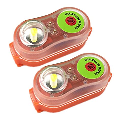 2 Stück Rettungswestenlampe | Persönliche Ortungsmarkierung | Rettungswesten-Stroboskoplicht, selbstleuchtende Rettungs-Taschenlampe im Freien 2 Stück Rettungswestenlampe | Persönliche Ortungsmarkierung | Rettungswesten-Stroboskoplicht, selbstleuchtende Rettungs-Taschenlampe im Freien von Humkopnl