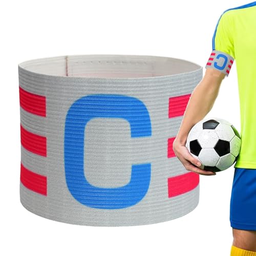 Humkopnl Fußball-Kapitän-Bänder – Fußball Fußball Sport Captain Armband – verstellbare Spielerbänder, elastisches Fußballspiel-Zubehör für Erwachsene und Jugendliche von Humkopnl