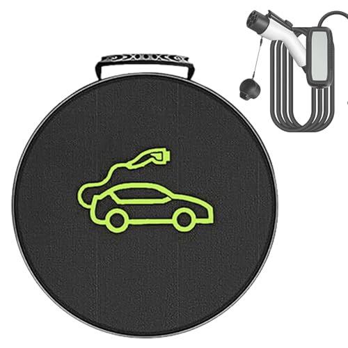 Humkopnl Ladegerät-Tasche für Elektrofahrzeuge – tragbarer Kabel-Organizer für Elektrofahrzeuge, hergestellt aus Oxford-Stoff, vielseitige Tragetasche, Elektroauto-Ladegerät-Hülle von Humkopnl