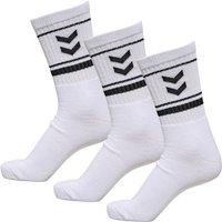 3er Pack hummel Stripe Crew-Socken 9001 - white 46-48 von Hummel