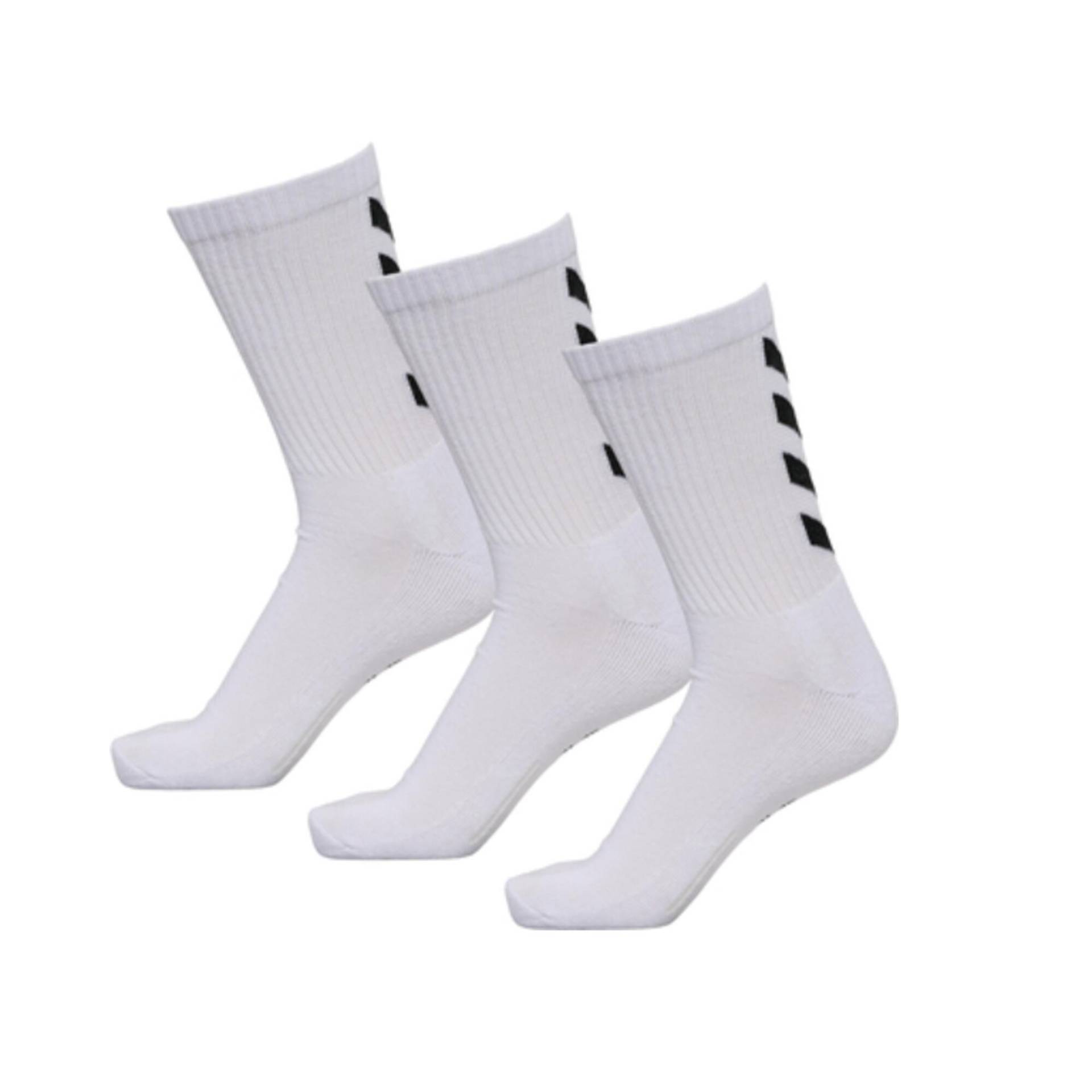 Damen/Herren Handball Socken - HUMMEL Fundamental 3-Pack Sportsocken weiß von Hummel