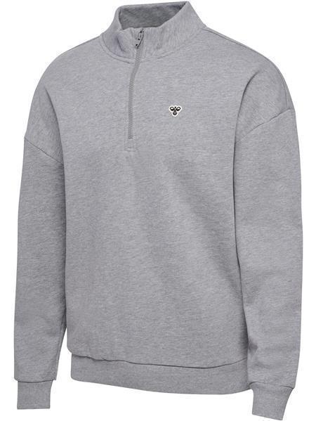 HUMMEL hmlLOOSE HALF ZIP  BEE - GREY MELANGE - L von Hummel