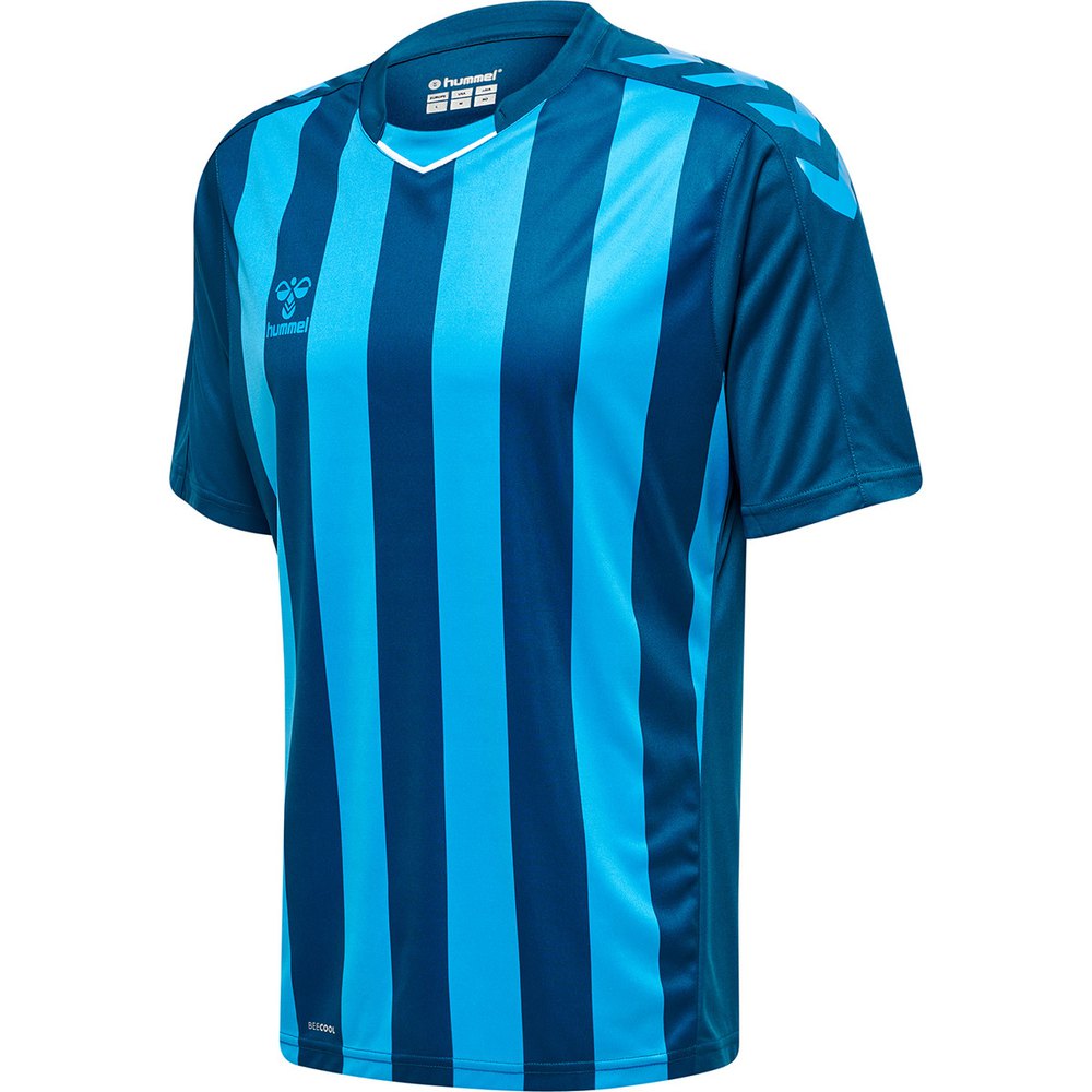 Hummel Striped Short Sleeve T-shirt Blau 2XL Mann Hummel Striped Short Sleeve T-shirt Blau 2XL Mann von Hummel