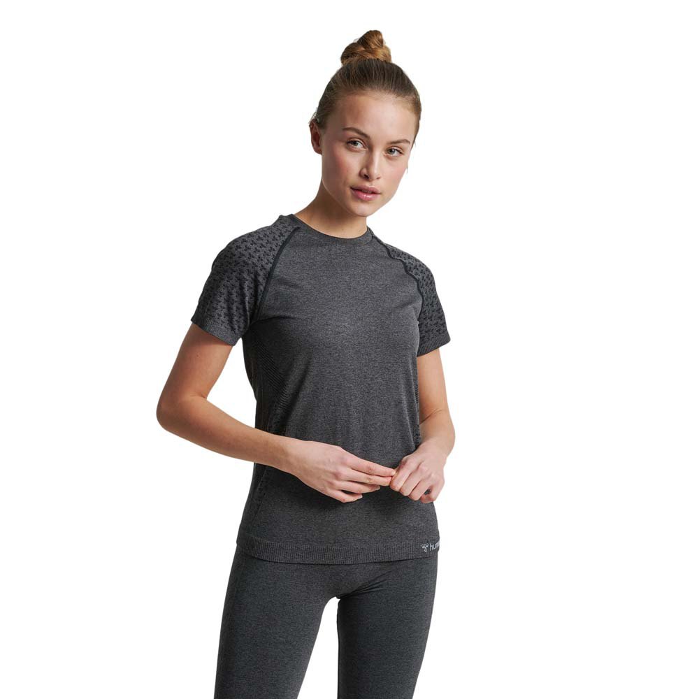 Hummel Ci Seamless Short Sleeve T-shirt Grau S Frau von Hummel