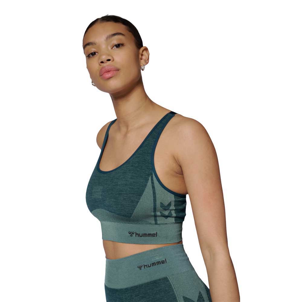 Hummel Cleaa Sports Seamless Sleeveless T-shirt Grün L Frau von Hummel